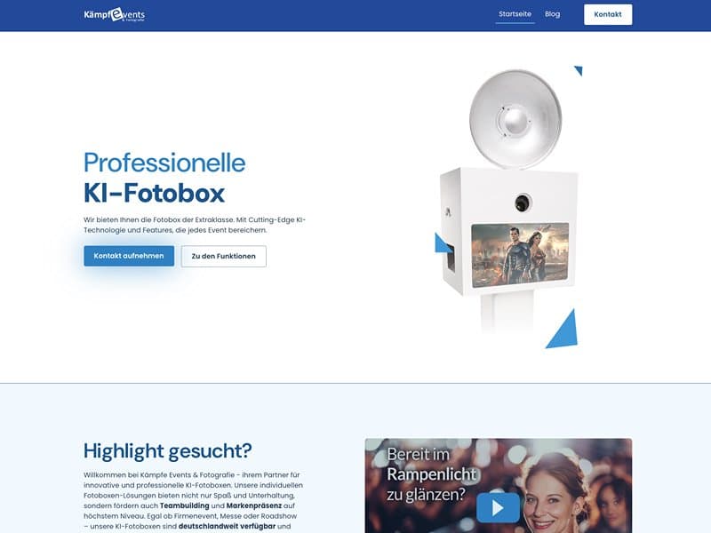 KI-Fotobox Kämpfe Events
